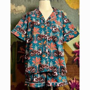 Anthropologie Printfresh Pajama Set XL